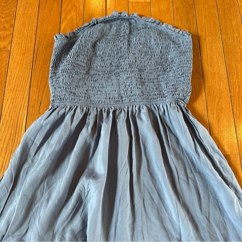 NWT Cupshe Blue Strapless Maxi Dress- size small - Picture 3 of 8